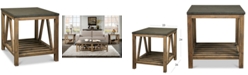 Furniture Breslin Bluestone Rectangle Side Table